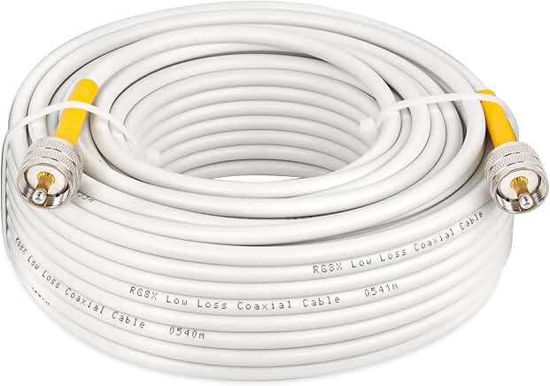 75ft RG8x Coaxial Cable for Radio and Marine Use