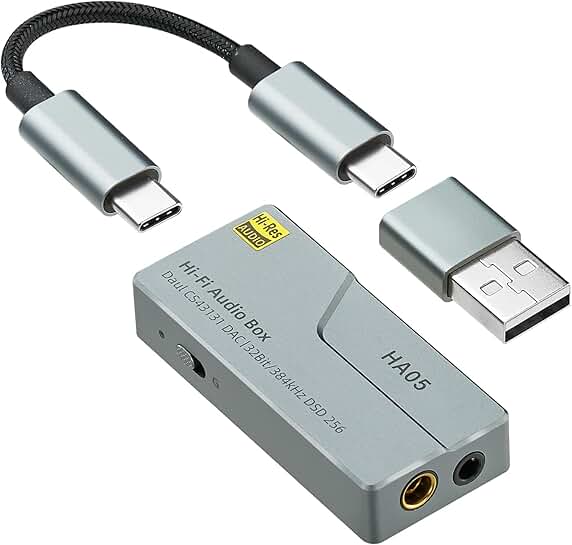 Upgraded Portable USB C DAC Headphone Amplifier