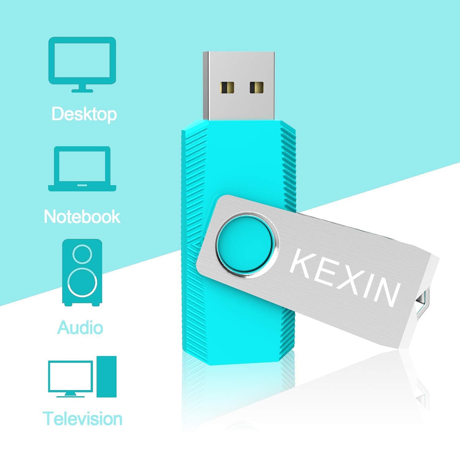 Flash Drive 64GB 3 Pack USB Flash Drive 64 GB Thumb Drive USB Drive Bulk Jump Drive Swivel Pen Drive Data Storage USB Stick with LED Indicator 64G Pink Yellow Cyan
