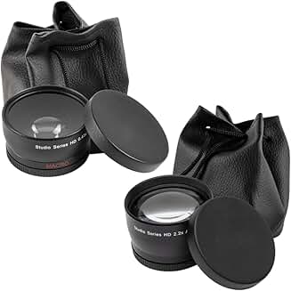 58mm Multi-Coated Wide Angle and Telephoto Lenses