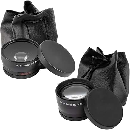 58mm Multi-Coated Wide Angle and Telephoto Lenses