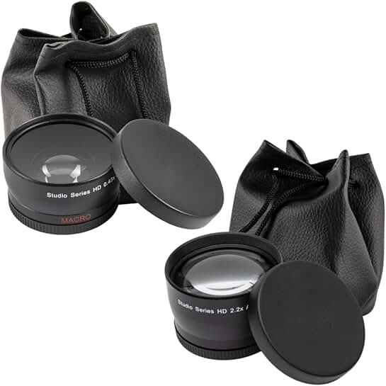 58mm Multi-Coated Wide Angle and Telephoto Lenses