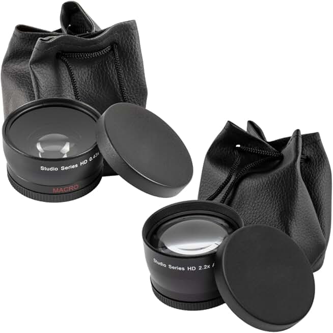 58mm Multi-Coated Wide Angle and Telephoto Lenses