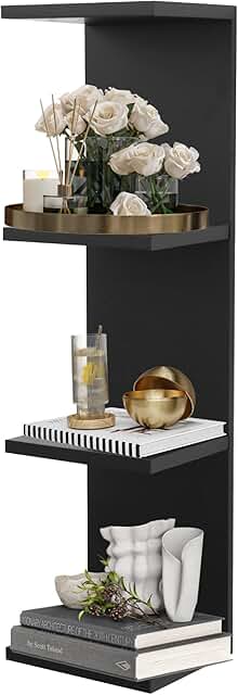 Four-Tier Wall Shelf for Bedroom, Living Room, Office