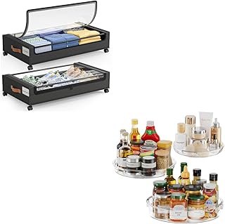 Under Bed Storage with Wheels, 2 or 3 Pack
