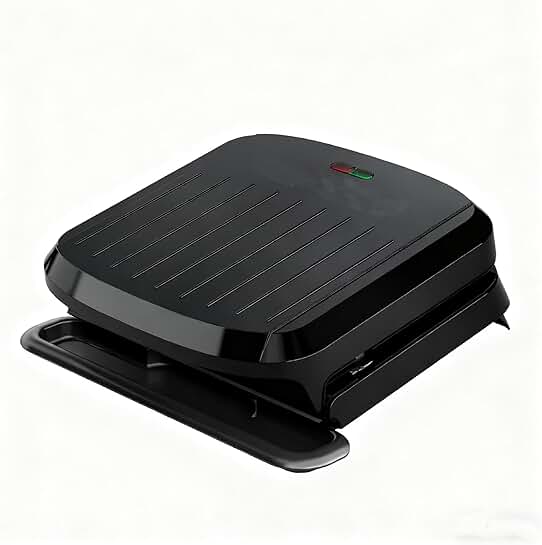 4-Serving Non-Stick Grill and Panini Maker