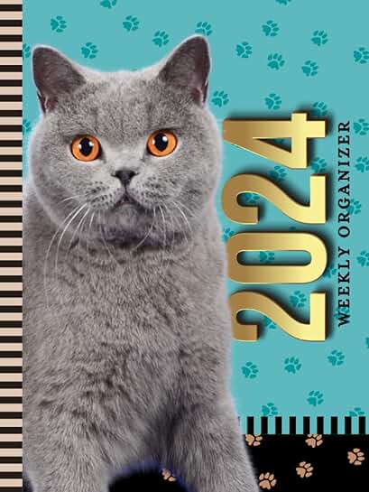 2024 Weekly Organizer with Cat Paw Cover