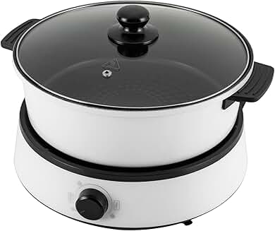 Electric Hot Pot with Induction Cooker and Non-Stick Skillet