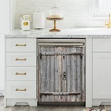 Vintage Wooden Door Magnet Cover for Dishwasher