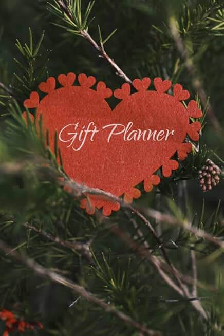 Heart Gift Planner for Holiday and Birthday Ideas