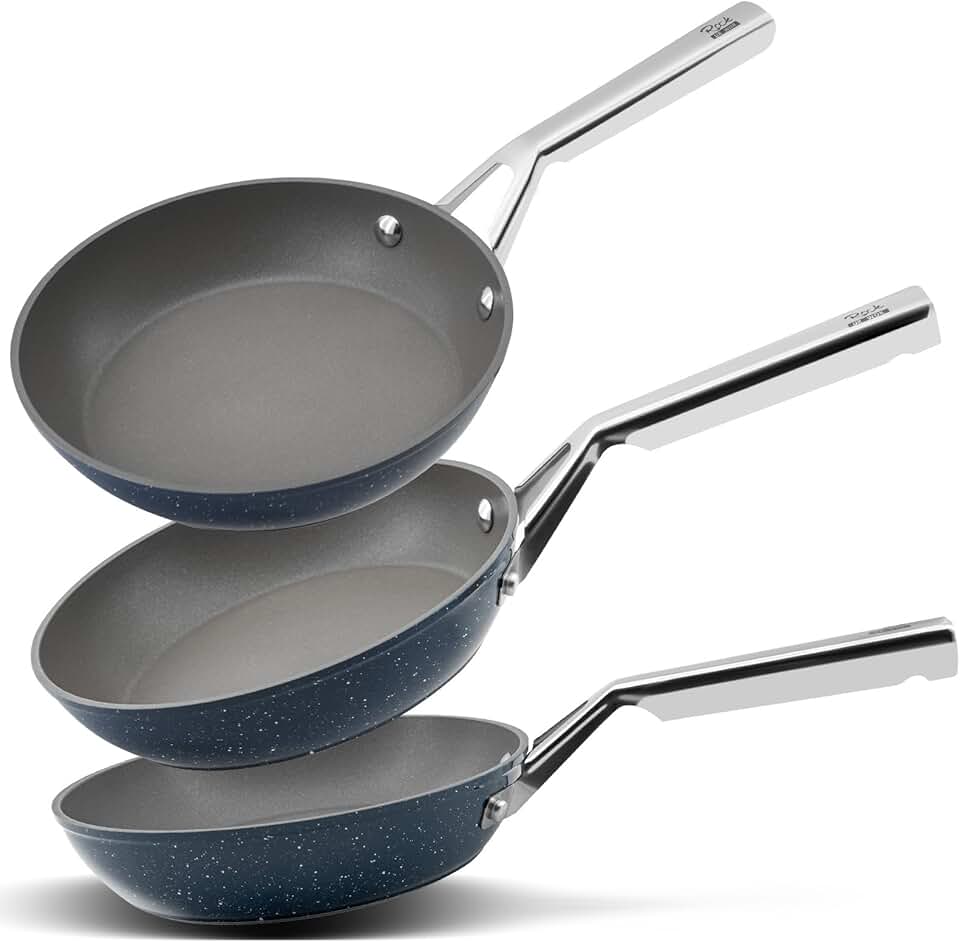 Nonstick Frying Pan Set with 8", 9.5", and 11" Pans