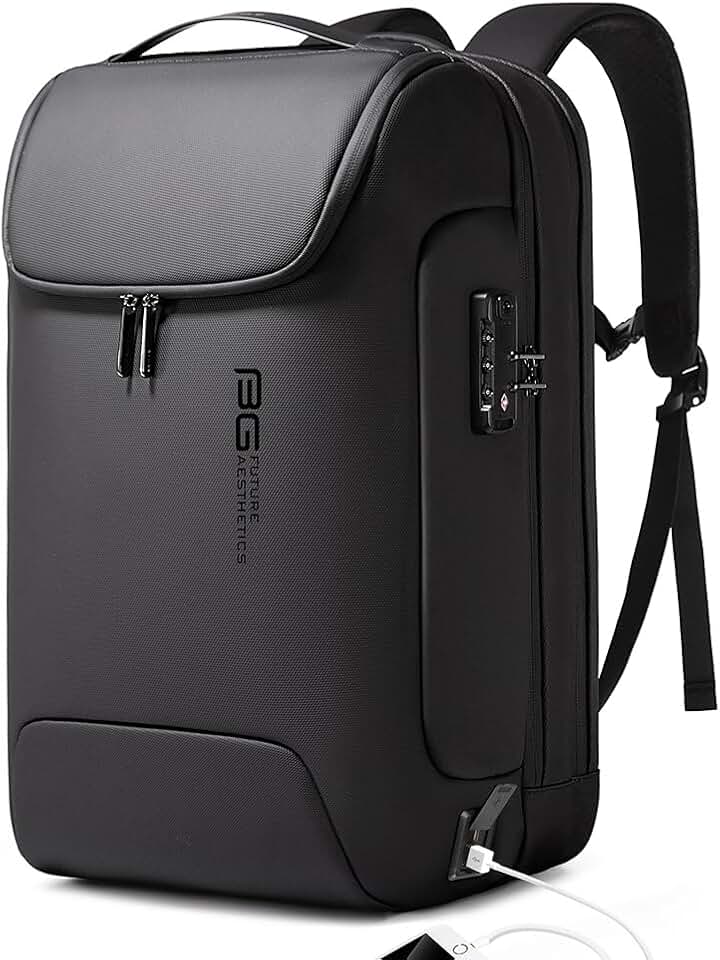 Men's Waterproof Anti-Theft Travel Backpack with USB Port