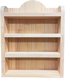 Rustic Wooden Shelf for Mini Spice Jars