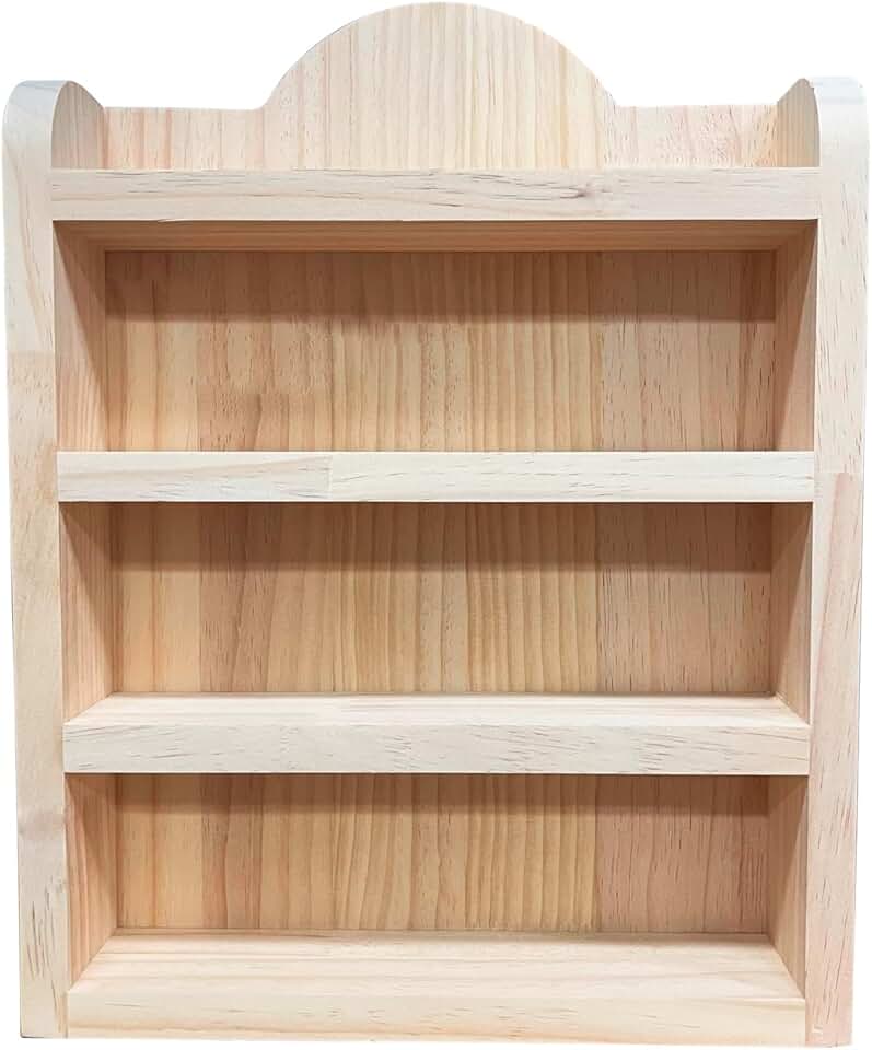 Rustic Wooden Shelf for Mini Spice Jars