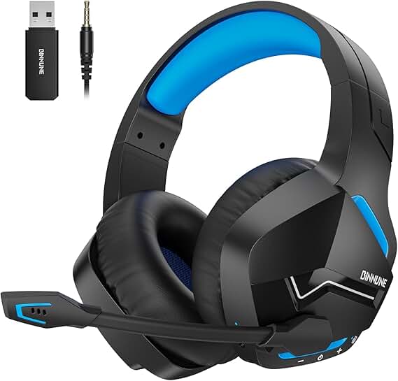 Wireless Gaming Headset with Noise Canceling Mic