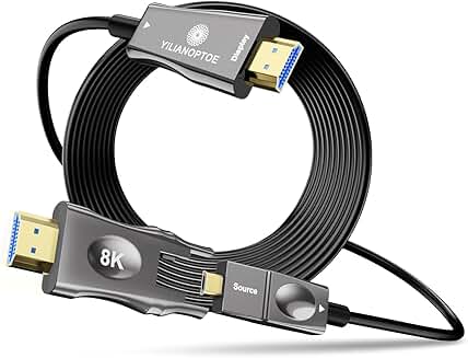 15ft 8K Fiber Optic HDMI Cable, 48Gbps, 8K/4K