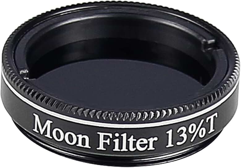 Moon Filter for 1.25" Telescopes to Improve Lunar Viewing