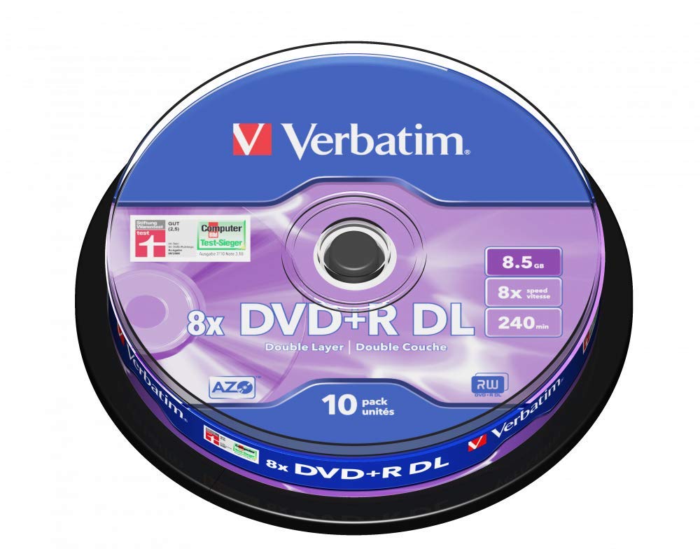 DVD+R 8.5Gb 8x D/L Spindle 10 No 43666
