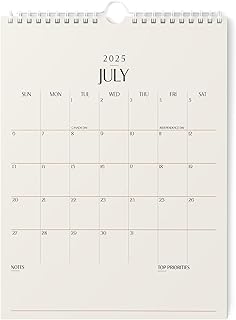 Vertical 2025-2026 Wall Calendar, 8.5x11 inches