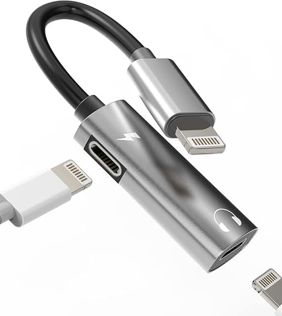 Dual Lightning Audio and Charging Adapter