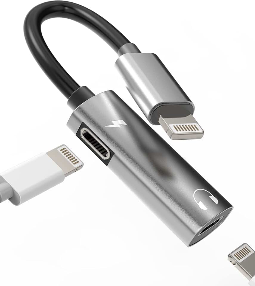 Dual Lightning Audio and Charging Adapter