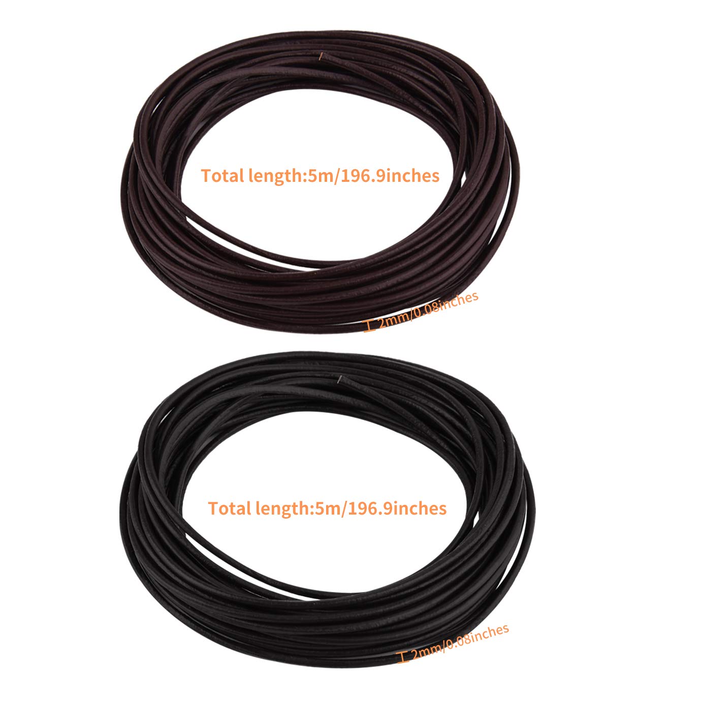 Genuine Leather Cord for Jewelry Making and Crafts