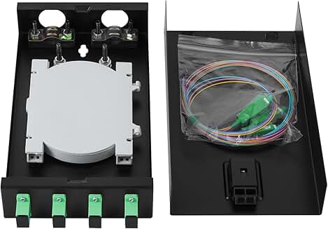 4-Core Singlemode Fiber Optic Wall Mount Enclosure