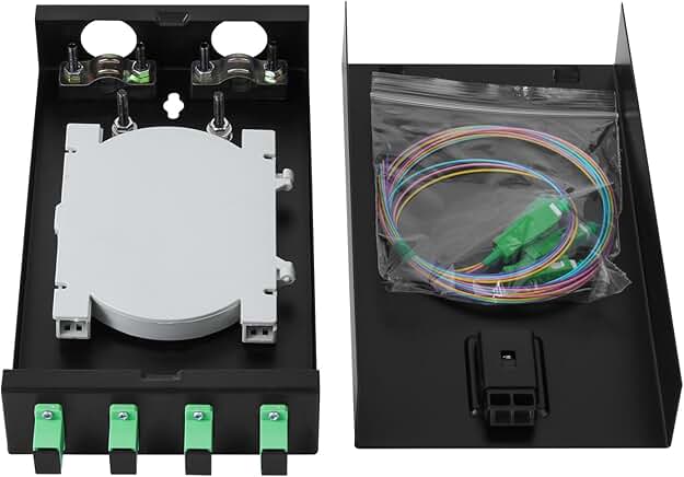 4-Core Singlemode Fiber Optic Wall Mount Enclosure
