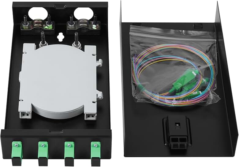4-Core Singlemode Fiber Optic Wall Mount Enclosure
