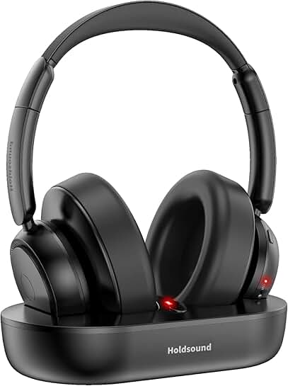 Wireless TV Headphones for Seniors with 45-Hour Battery