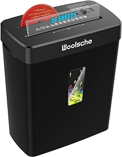 10-Sheet Cross Cut Paper Shredder with 3.43-Gallon Basket