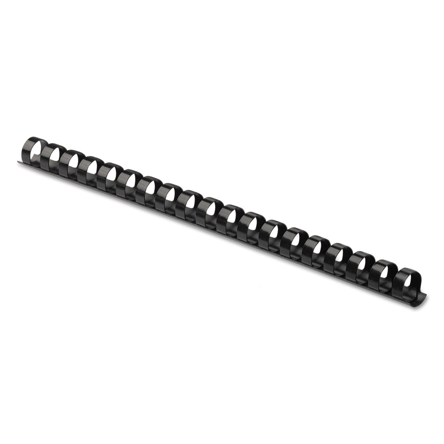 Plastic combs, round back, 100 pack, black, 5/8 inch