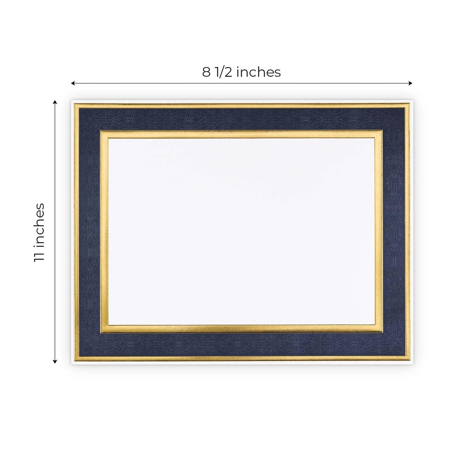 Gold Foil Certificate Paper, 8.5x11, 15 Sheets