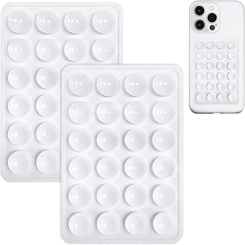 Two Silicone Suction Phone Mounts for Selfies and Videos