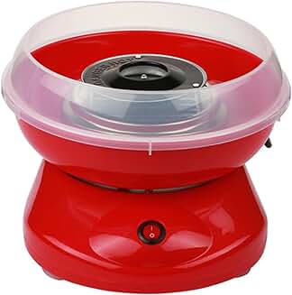 Automatic cotton candy machine with skewers for kids' parties