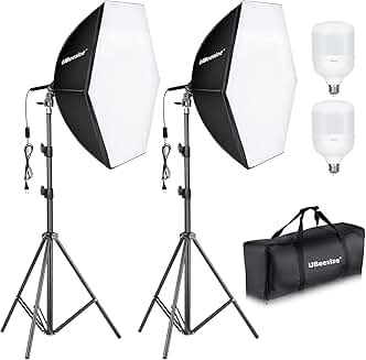 30x30 Softbox Lighting Kit with 2 Bulbs