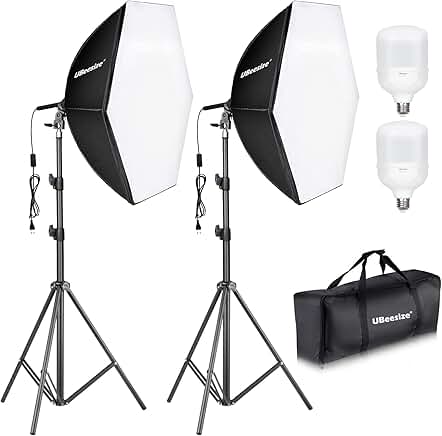 30x30 Softbox Lighting Kit with 2 Bulbs