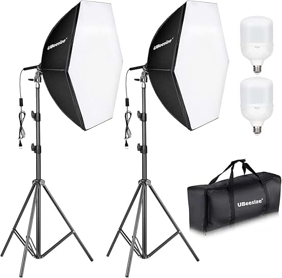 30x30 Softbox Lighting Kit with 2 Bulbs