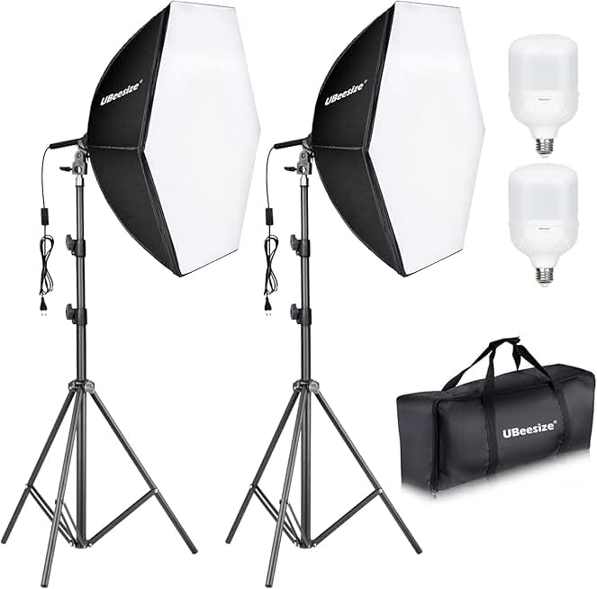 30x30 Softbox Lighting Kit with 2 Bulbs