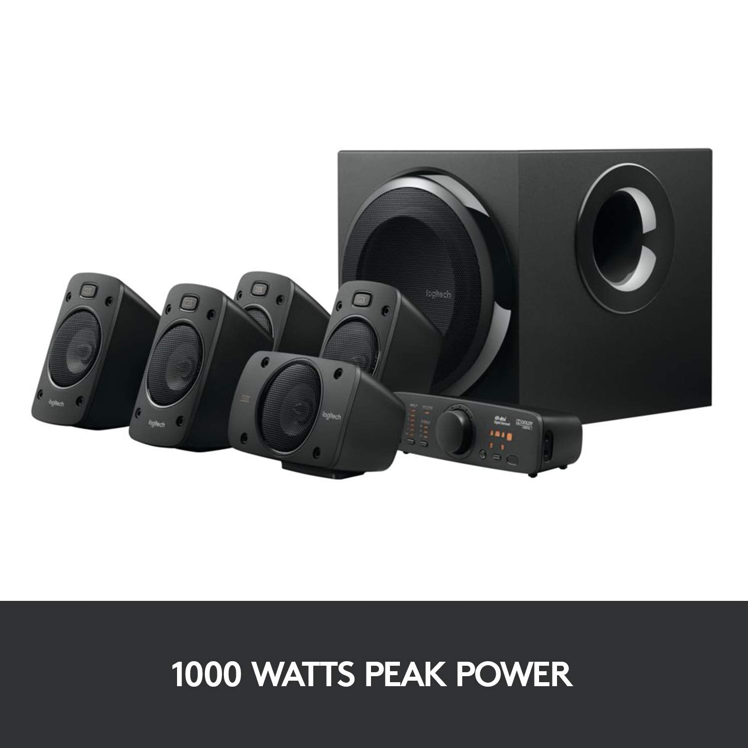 Z906 5.1 Surround Sound Speaker System - THX, Dolby Digital and DTS Digital - Black