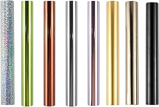 8-Pack Metallic Diamond Color Hot Foil for Paper Crafts