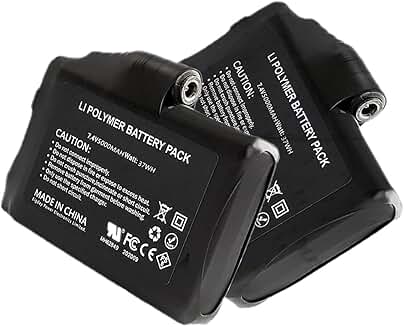 7.4V 5000mAh Li-Polymer Rechargeable Battery Pack
