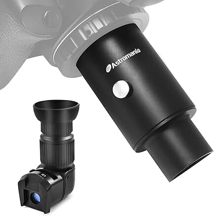 Right angle viewfinder with mounting adapters and camera adapter