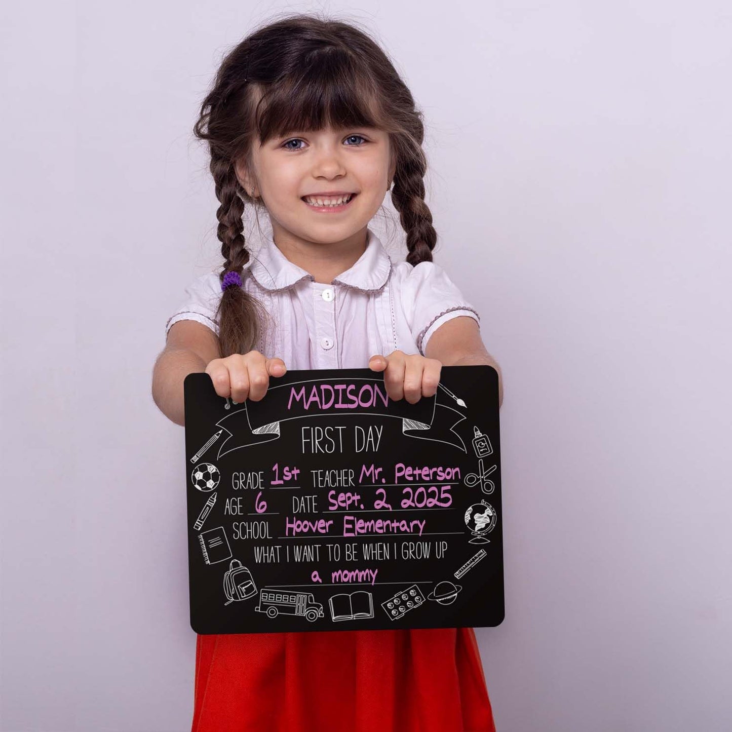 First and Last Day of School Chalkboard Sign Set