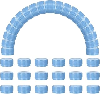 100 Plastic Bottle Caps, 1.2 Inch, Blue