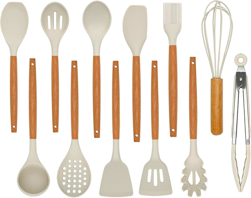 12-Piece Silicone Kitchen Utensil Set for Cooking
