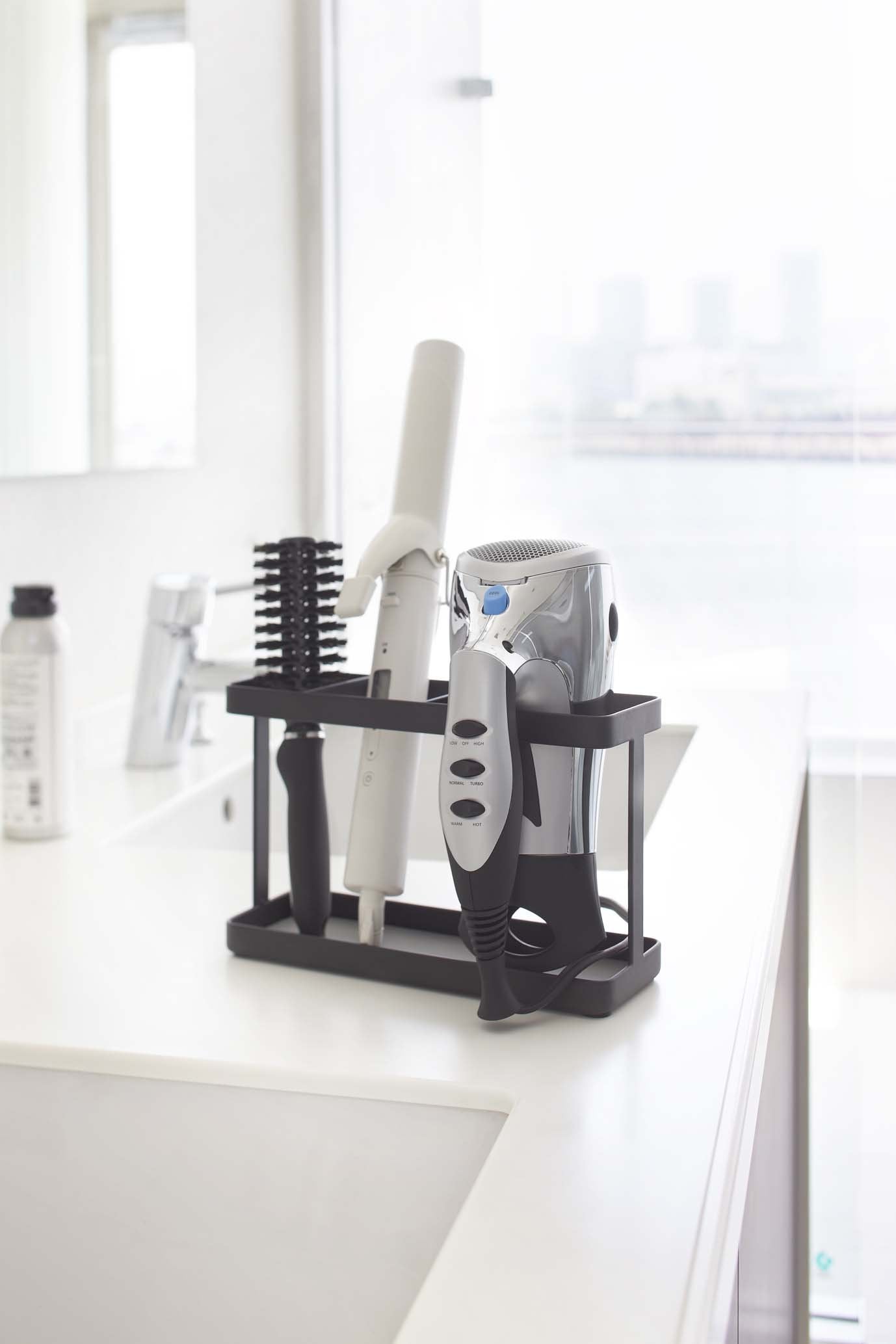 Haircare Home Appliances Holder  Steel  Hair Care, One Size, Black