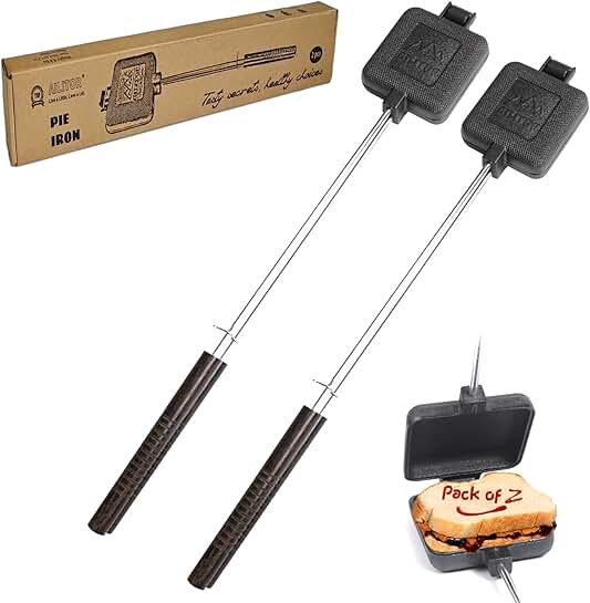 Cast Iron Camp Pie and Sandwich Maker Set