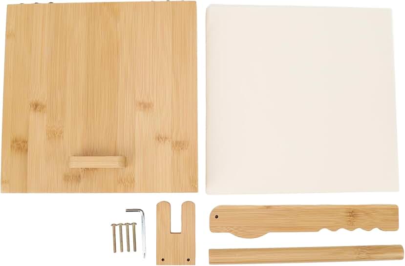 Wooden Tortilla Press with Rolling Pin and Parchment Papers