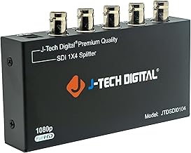 SDI Splitter with 1 Input and 4 Outputs
